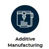 Additive Manufacturing blue icon
