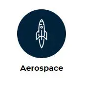 Aerospace blue icon