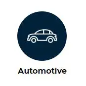 Automotive blue icon