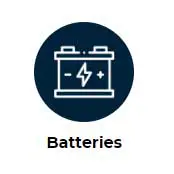 Batteries blue icon