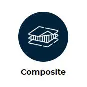 Composite blue icon
