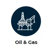 Oil & Gas blue icon