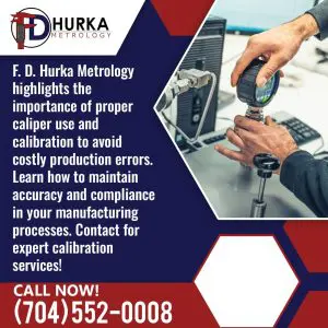 F.D. Hurka Metrology highlights the importance of proper caliper use and calibration to prevent costly production errors and maintain accuracy and compliance in manufacturing.
