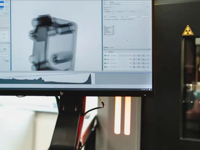 X-rays on computer desktop.