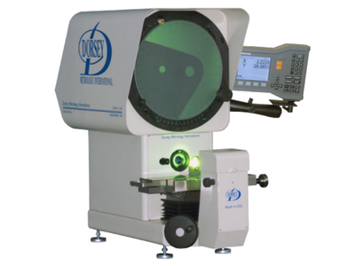 Optical comparator machine.